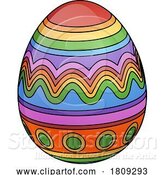 Vector Illustration of Colorful Easter Egg by AtStockIllustration