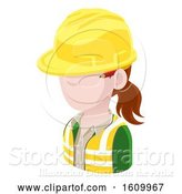 Vector Illustration of Contractor Avatar People Icon by AtStockIllustration
