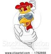 Vector Illustration of Cool King Chicken Rooster Cockerel Bird by AtStockIllustration