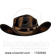 Vector Illustration of Cowboy or Sheriff American Western Wild West Hat by AtStockIllustration