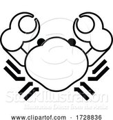 Vector Illustration of Crab Sign Label Icon Concept by AtStockIllustration