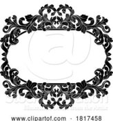 Vector Illustration of Crest Coat Coat of Arms Border Heraldic Frame by AtStockIllustration