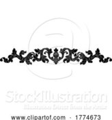 Vector Illustration of Crest Coat of Arms Filigree Heraldic Border Band by AtStockIllustration