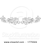 Vector Illustration of Crest Coat of Arms Filigree Heraldic Border Band by AtStockIllustration