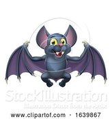 Vector Illustration of Cute Bat Halloween Vampire Animal by AtStockIllustration