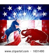 Vector Illustration of Democrats Vs Republicans by AtStockIllustration