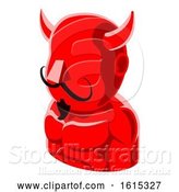 Vector Illustration of Devil Guy Avatar People Icon by AtStockIllustration