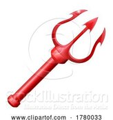 Vector Illustration of Devil Trident Pitchfork Pitch Fork by AtStockIllustration