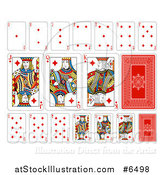 Vector Illustration of Diamonds Playing Card Suit by AtStockIllustration