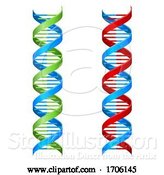 Vector Illustration of DNA Double Helix Molecule Illustration by AtStockIllustration