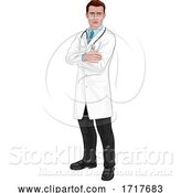 Vector Illustration of Doctor Medical Healthcare Professional Character by AtStockIllustration
