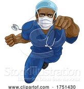 Vector Illustration of Doctor or Nurse Superhero Medical Concept by AtStockIllustration