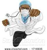 Vector Illustration of Doctor Super Hero Medical Concept by AtStockIllustration