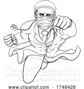 Vector Illustration of Doctor Superhero Medical Concept by AtStockIllustration