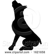 Vector Illustration of Dog Silhouette Pet Animal by AtStockIllustration