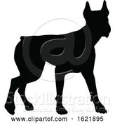 Vector Illustration of Dog Silhouette Pet Animal by AtStockIllustration