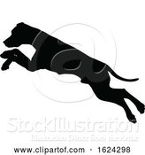 Vector Illustration of Dog Silhouette Pet Animal by AtStockIllustration