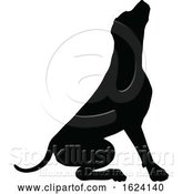 Vector Illustration of Dog Silhouette Pet Animal by AtStockIllustration