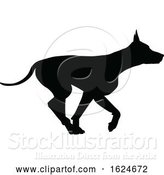 Vector Illustration of Dog Silhouette Pet Animal by AtStockIllustration