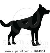 Vector Illustration of Dog Silhouette Pet Animal by AtStockIllustration