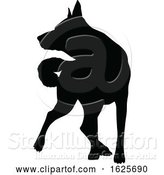 Vector Illustration of Dog Silhouette Pet Animal by AtStockIllustration