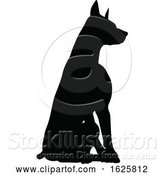 Vector Illustration of Dog Silhouette Pet Animal by AtStockIllustration