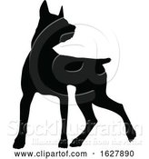 Vector Illustration of Dog Silhouette Pet Animal by AtStockIllustration