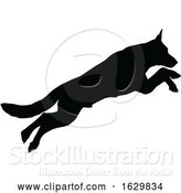 Vector Illustration of Dog Silhouette Pet Animal by AtStockIllustration