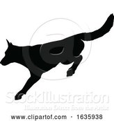 Vector Illustration of Dog Silhouette Pet Animal by AtStockIllustration