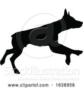 Vector Illustration of Dog Silhouette Pet Animal by AtStockIllustration