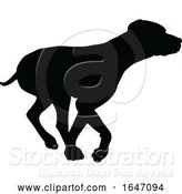 Vector Illustration of Dog Silhouette Pet Animal by AtStockIllustration