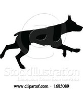 Vector Illustration of Dog Silhouette Pet Animal by AtStockIllustration