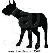 Vector Illustration of Dog Silhouette Pet Animal by AtStockIllustration