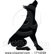 Vector Illustration of Dog Silhouette Pet Animal by AtStockIllustration