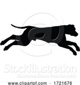 Vector Illustration of Dog Silhouette Pet Animal by AtStockIllustration