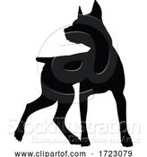 Vector Illustration of Dog Silhouette Pet Animal by AtStockIllustration