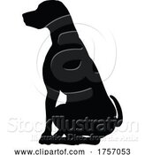 Vector Illustration of Dog Silhouette Pet Animal by AtStockIllustration