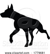 Vector Illustration of Dog Silhouette Pet Animal by AtStockIllustration