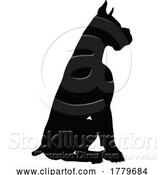 Vector Illustration of Dog Silhouette Pet Animal by AtStockIllustration