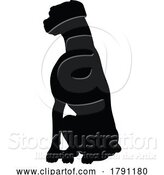 Vector Illustration of Dog Silhouette Pet Animal by AtStockIllustration