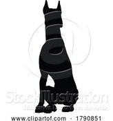 Vector Illustration of Dog Silhouette Pet Animal by AtStockIllustration