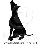 Vector Illustration of Dog Silhouette Pet Animal by AtStockIllustration