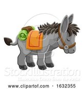 Vector Illustration of Donkey Animal Character by AtStockIllustration