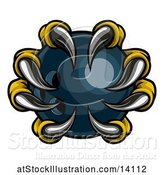 Vector Illustration of Eagle Claws Grasping a Bowling Ball by AtStockIllustration