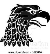 Vector Illustration of Eagle Head Imperial Heraldic Symbol by AtStockIllustration