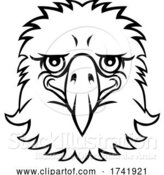 Vector Illustration of Eagle Mascot Cute Happy Character by AtStockIllustration