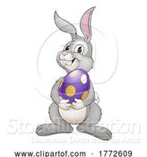 Vector Illustration of Easter Bunny Rabbit by AtStockIllustration