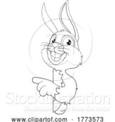 Vector Illustration of Easter Bunny Rabbit by AtStockIllustration