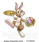 Vector Illustration of Easter Bunny Rabbit by AtStockIllustration