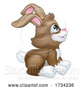 Vector Illustration of Easter Bunny Rabbit Character Mascot by AtStockIllustration